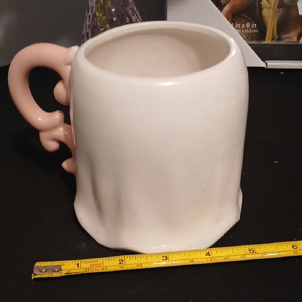 Cute Ghost Mug with Pink Handle NWT - Picture 5 of 6